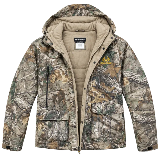 Realtree Camo Hooded Jacket Size L 