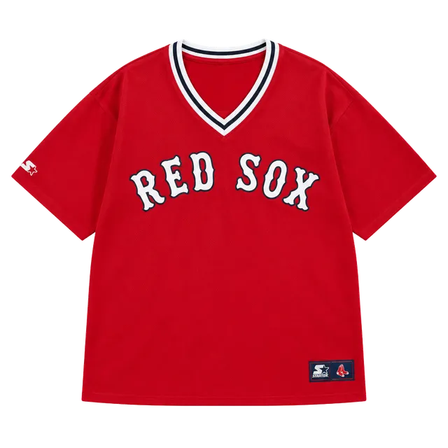 Majestic Boston Red Sox Cooperstown Collection Jersey Size 2X Red V-Neck