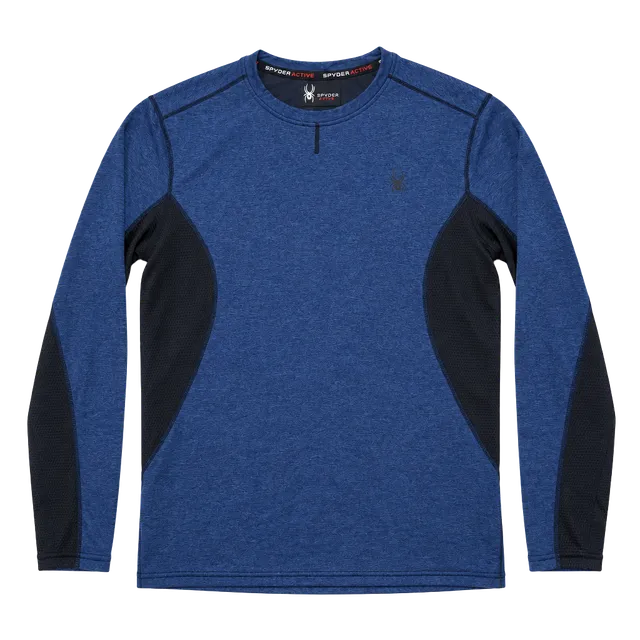 Spyder Active Long Sleeve Athletic Shirt Size Small Blue