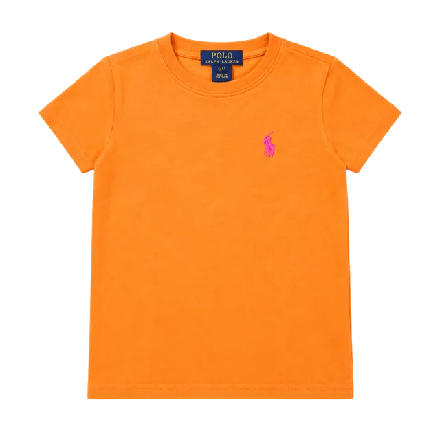 Polo Ralph Lauren T-Shirt Size 3T Orange Short Sleeve Logo