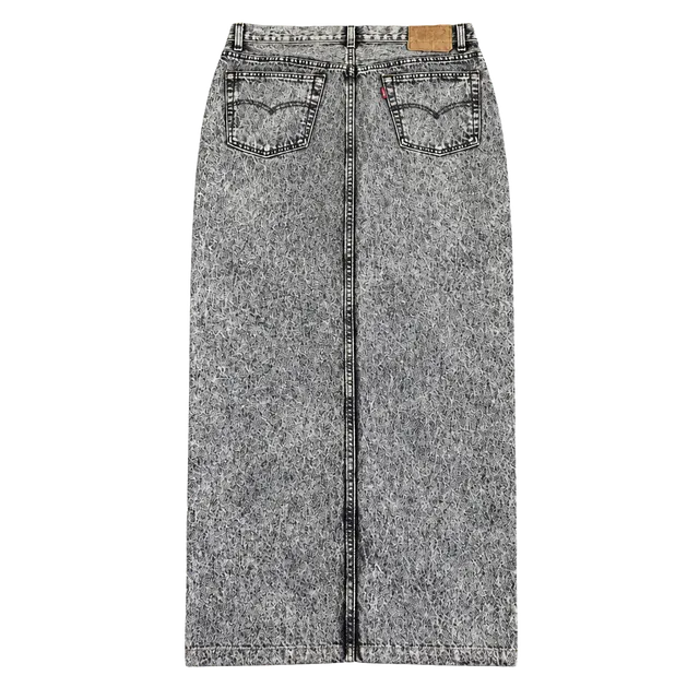 Levi's Vintage Acid Wash Jeans Black White Straight Leg