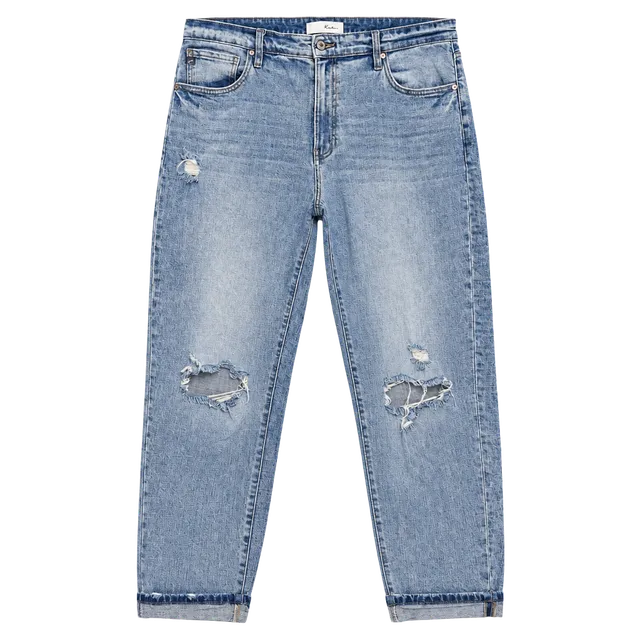 KanCan KC8646L Distressed Denim Jeans 15/31 Light Wash