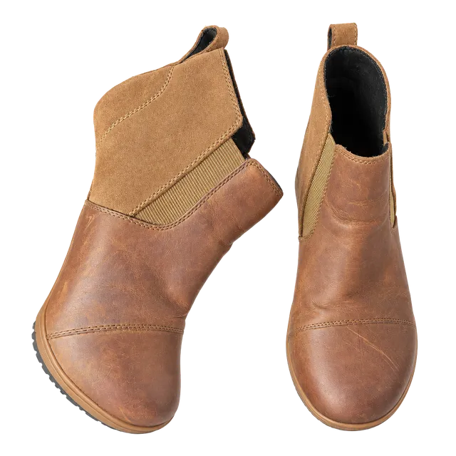 Sorel Evie Chelsea Boot Size 9 Cognac Brown Leather