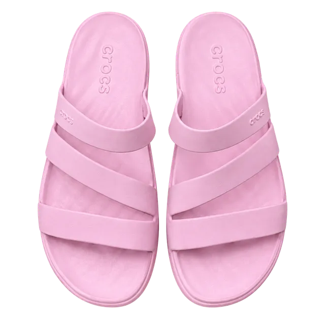 Crocs Brooklyn Low Wedge Sandals Size W11 Pink