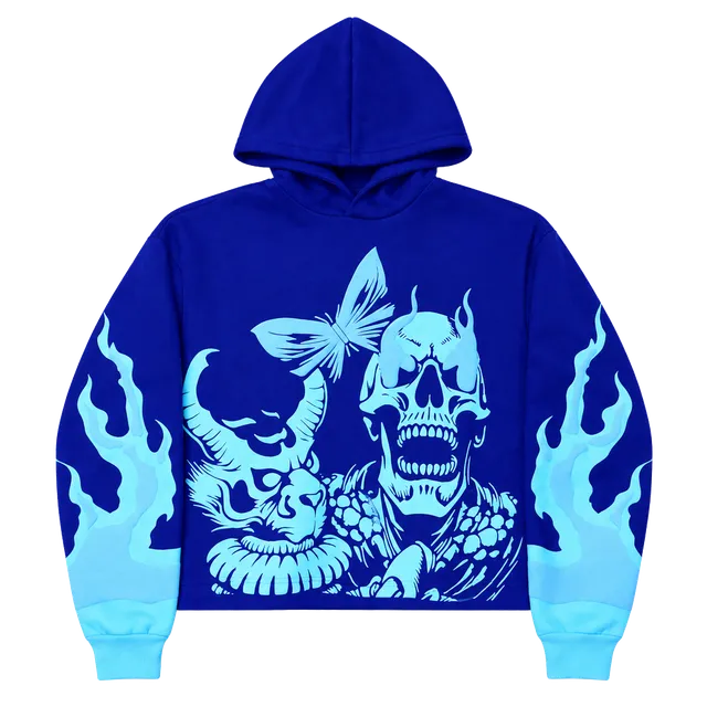Hoodie Street Fashion Trendy Skeleton Hooded... From Mysticastore,