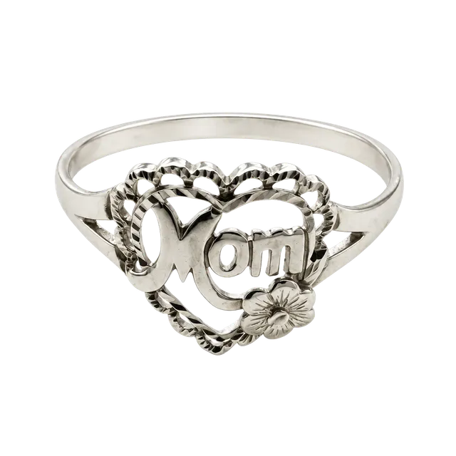 Vintage 10K Yellow And Rose Gold Mom Heart Ring Size 7.5