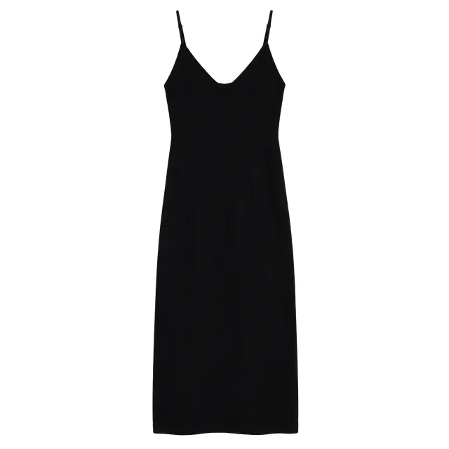 Old Navy Black Solid Sleeveless V-Neck Gown Adjustable Straps Smocked M
