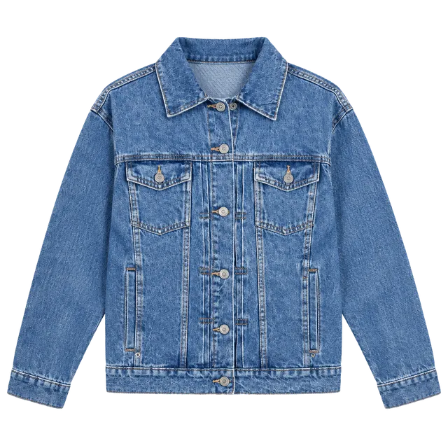 Old Navy Denim Jacket Size XL Blue Cotton Long Sleeve Button Up