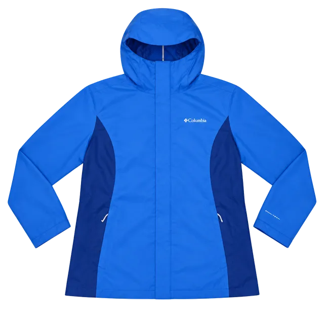 Columbia Sportswear Company Omni-Tech Jacket Size 2X Blue Hooded Raincoat