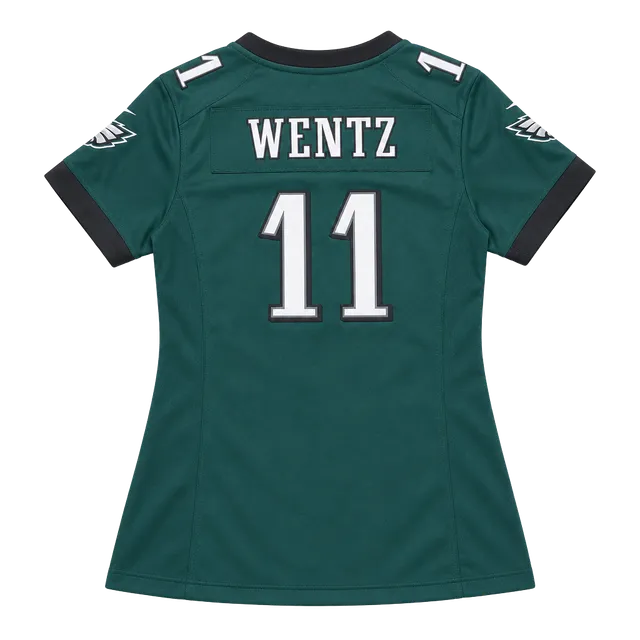 Nike Philadelphia Eagles Carson Wentz #11 Jersey Size L Green On-Field