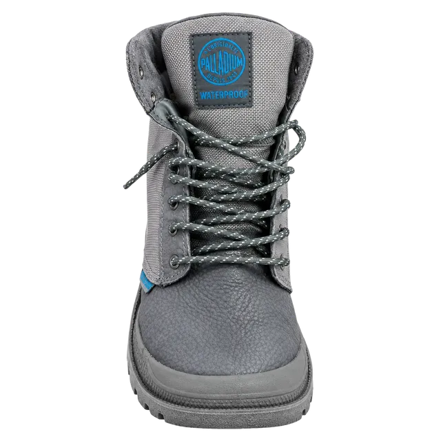 Palladium Waterproof Boots Gray Leather