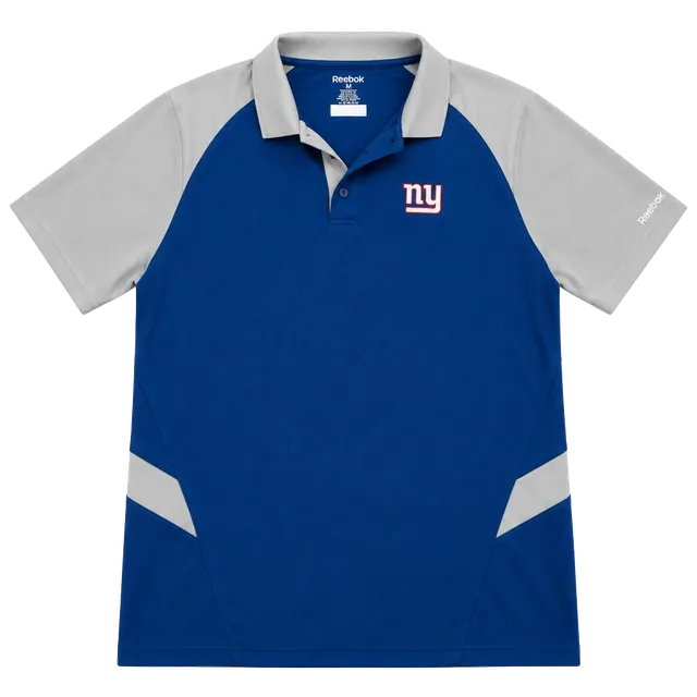 Reebok New York Giants Polo Size XL Blue Gray NFL Golf Shirt