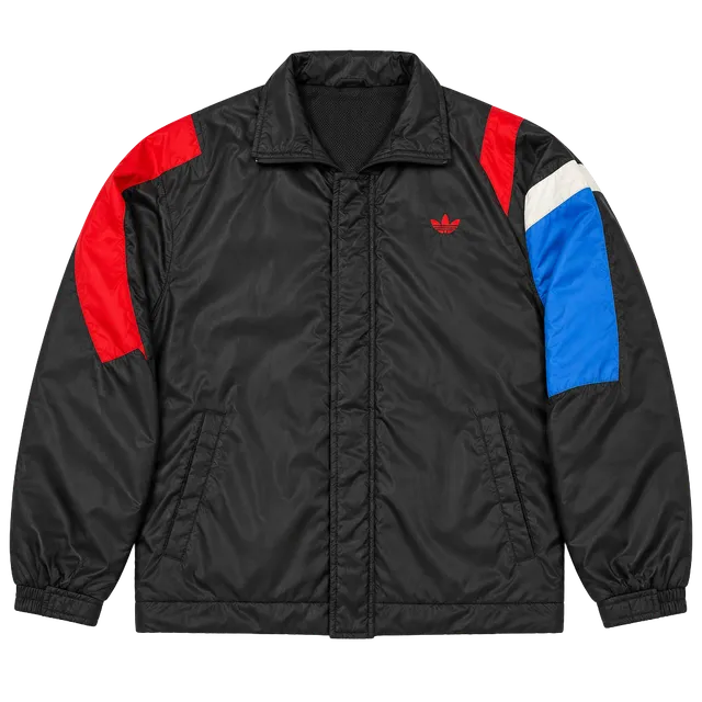 Adidas Vintage Track Jacket Size XL Black Red Blue Colorblock