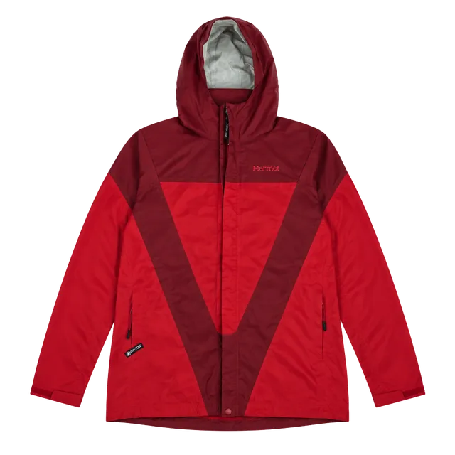 ​Marmot PreCip Waterproof Rain Jacket Windbreaker Red Women's Large Hiking