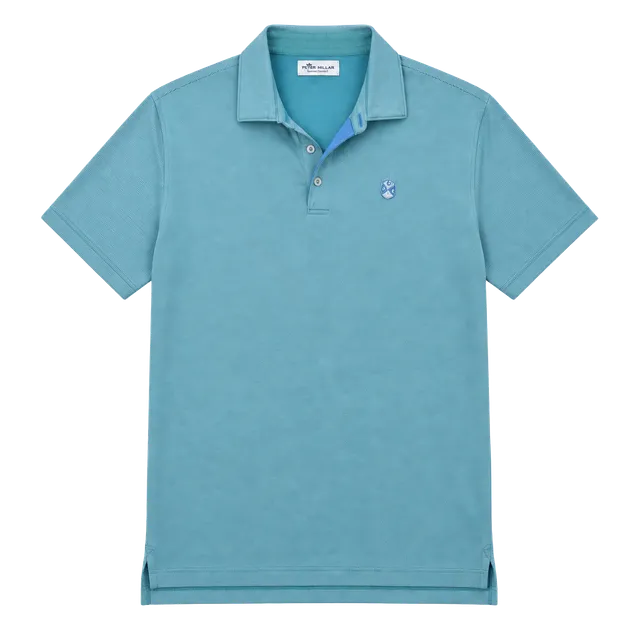 Peter Millar Summer Comfort Polo Shirt Size XL Blue Striped Golf