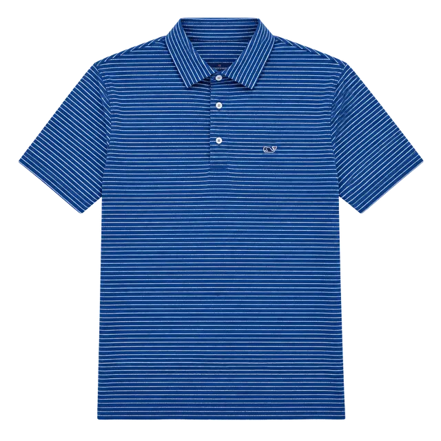 Vineyard Vines Bradley Stripe Sankaty Polo Size S Blue