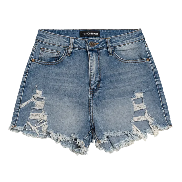 Fashion Nova Distressed Denim Shorts