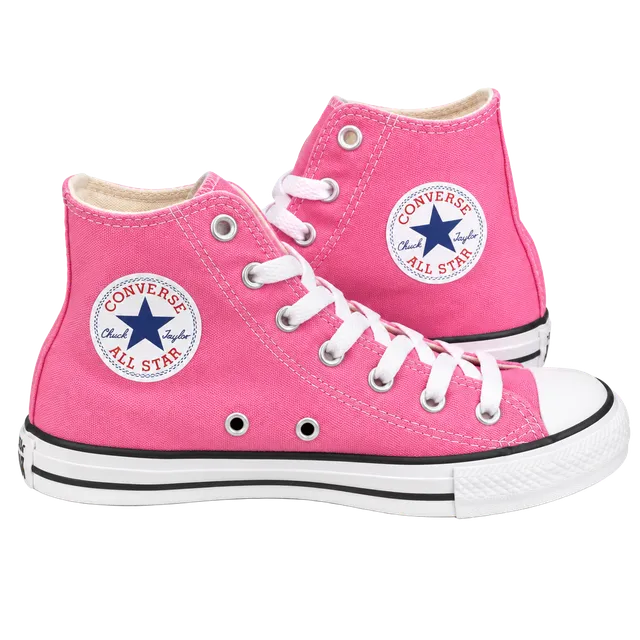Converse Chuck Taylor All Star High Top Size 1 Pink Canvas