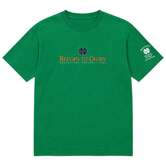 Vintage Y2K Notre Dame 2002 RETURN TO GLORY Graphic 4 HORSEMEN T shirt Green
Size Men’s XL
#fightingirish #college #Football