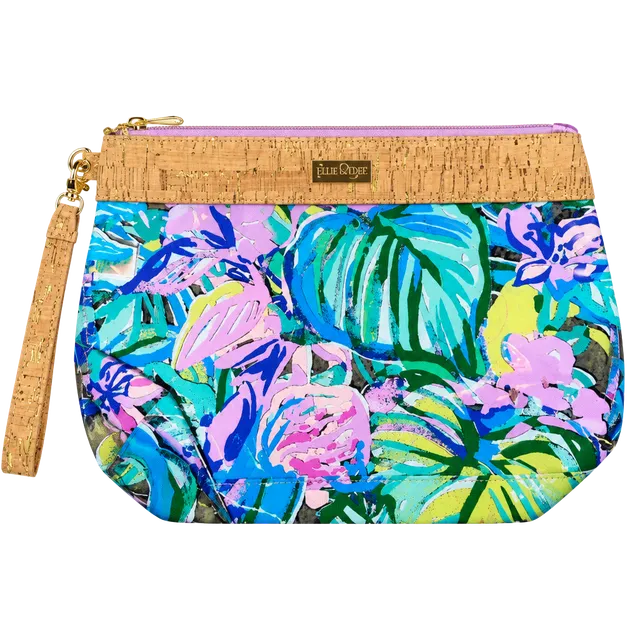 Lilly Pulitzer Floral Clear Wristlet Pouch
