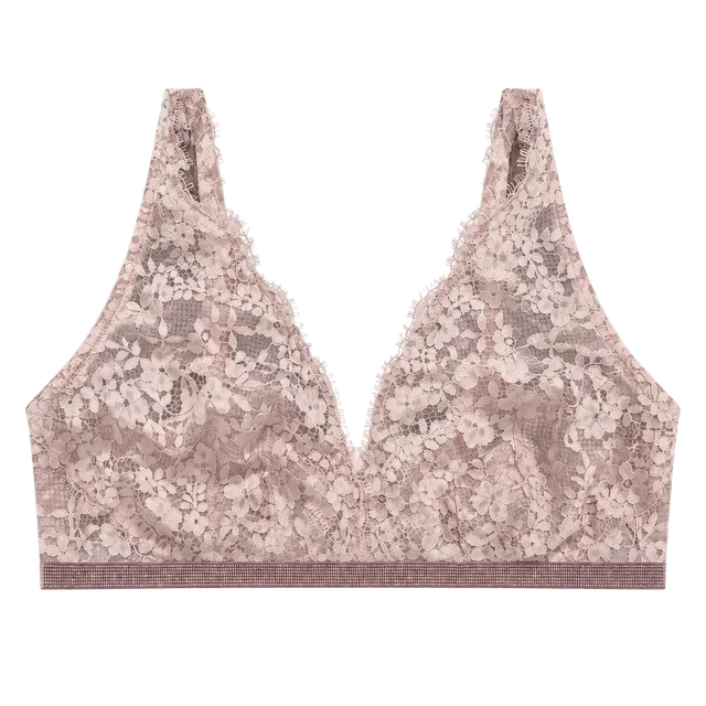 Dream Angels pink lace bling bra XL