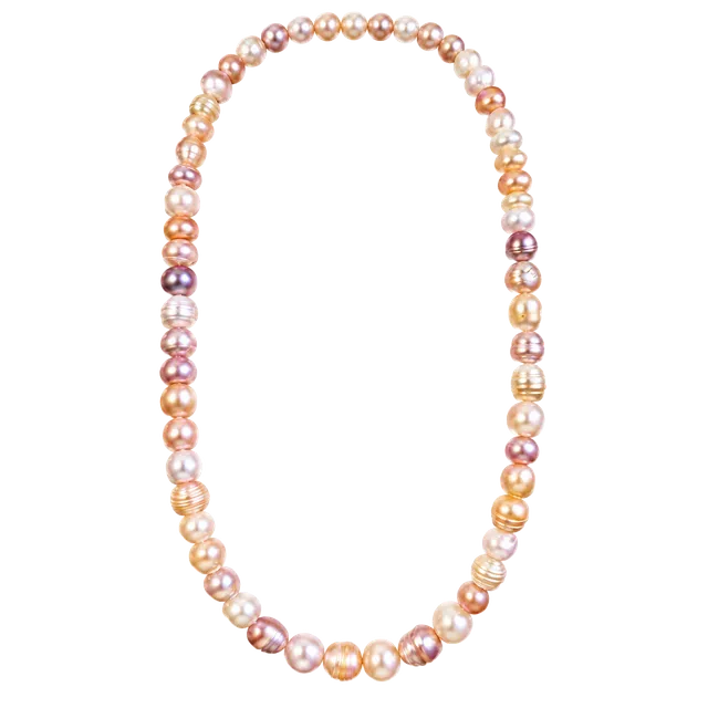 Baroque Freshwater Pearl Necklace 4-11mm | Candy Colors | 23” extension