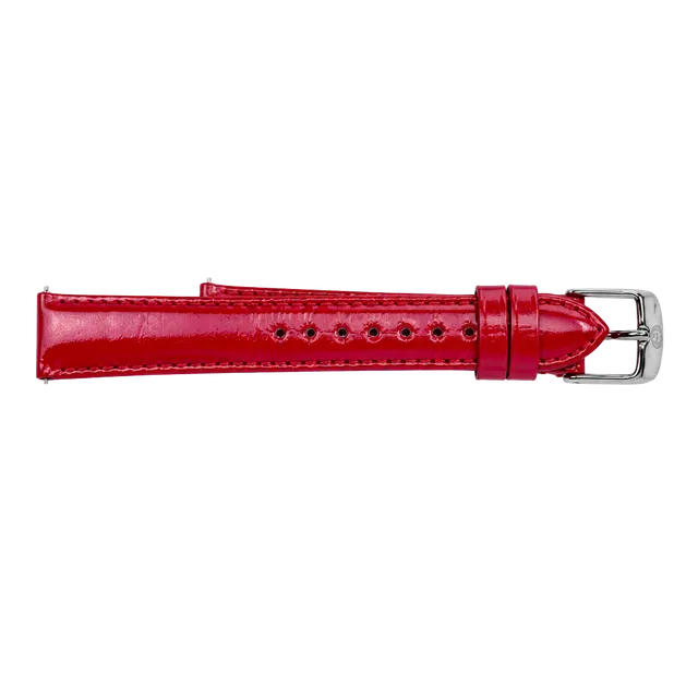 Michele Watch Strap Size 16 Pink Patent Genuine Leather New without Tags