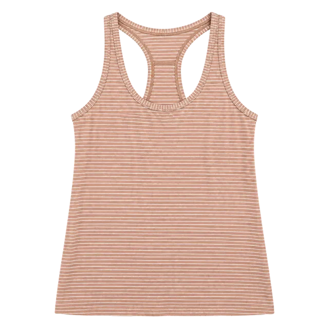Lululemon Striped Tank Top Size 10 Beige White Active