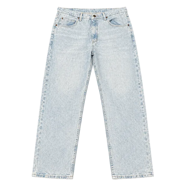 Wrangler Five Star Relaxed Fit Flex Jeans Mens Size 34x30 Light Wash Blue 