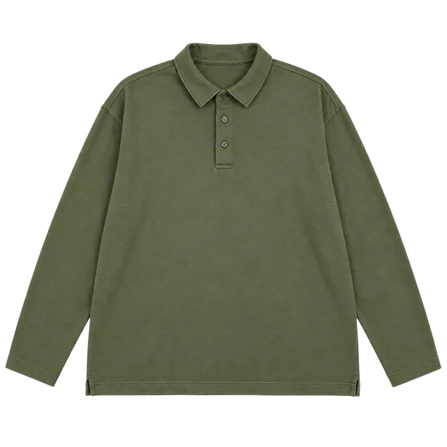 UNTUCKit Damaschino LS Long Sleeve Polo Size XX-Large Green Cotton