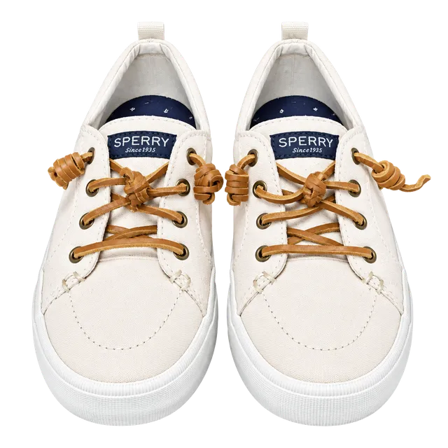 Sperry Venice Boat Sneaker Size 5 Cream Canvas