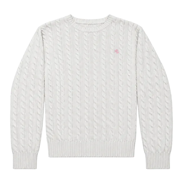 Lauren Ralph Lauren Cable Knit Sweater Women’s Size L White