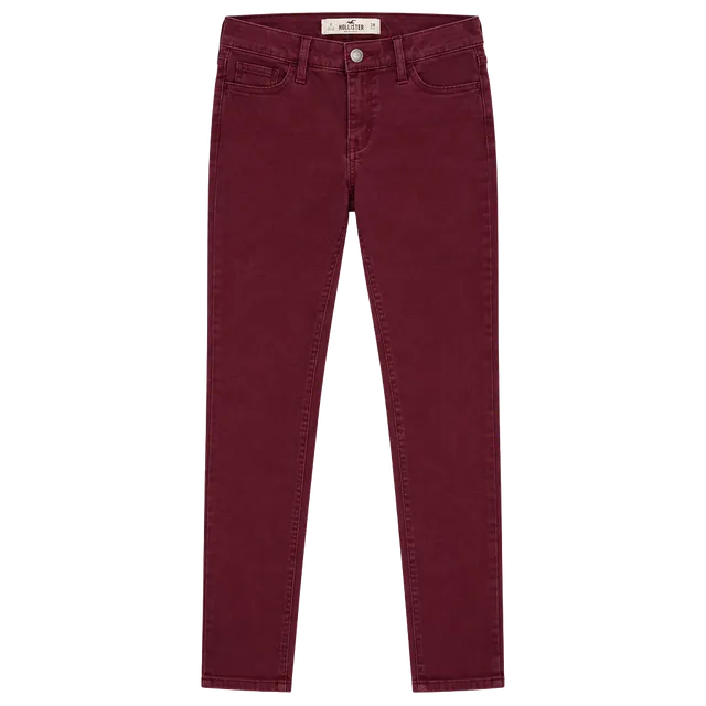 Hollister Skinny Jeans 0/24 Burgundy