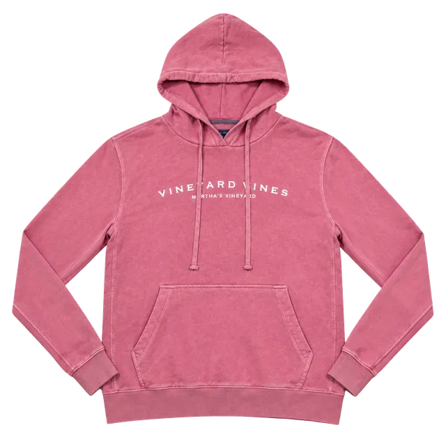 Vineyard Vines Martha’s Vineyard Hoodie Women’s M Pink Logo Pullover Sweatshirt
