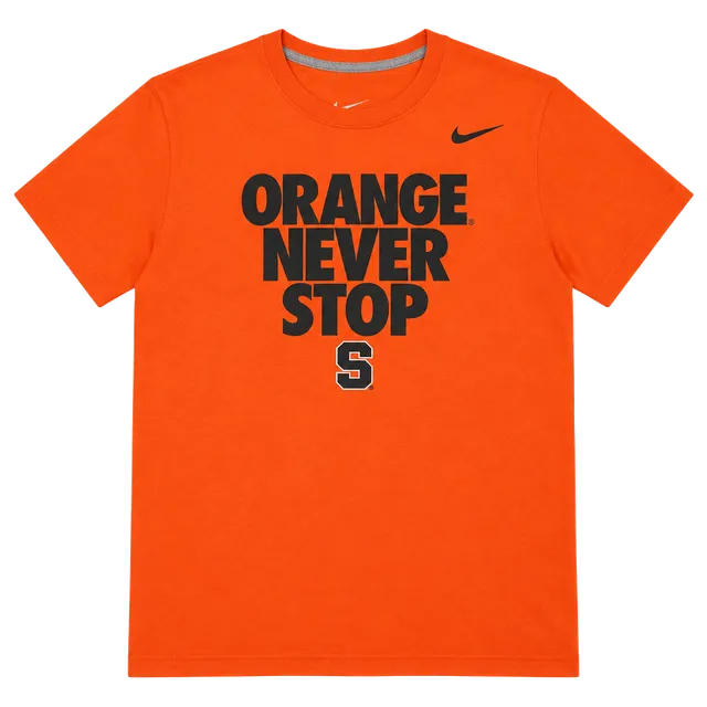 Nike Syracuse Orange Never Stop T-Shirt Orange