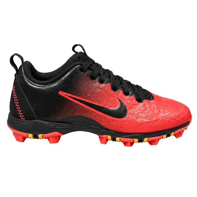 Pink and Black Nike Hyperdiamond 2 Keystone Fastflex size 12 child cleats.