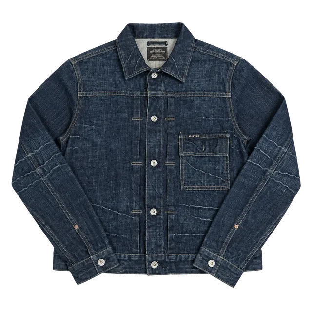 Rate Vintage G-Star Raw Denim Jacket Mens Size M Dark Wash Cotton