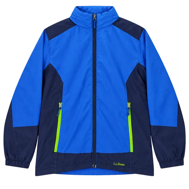 L.L. Bean Kids Fleece Lined Hooded Jacket Size XL (18) Blue