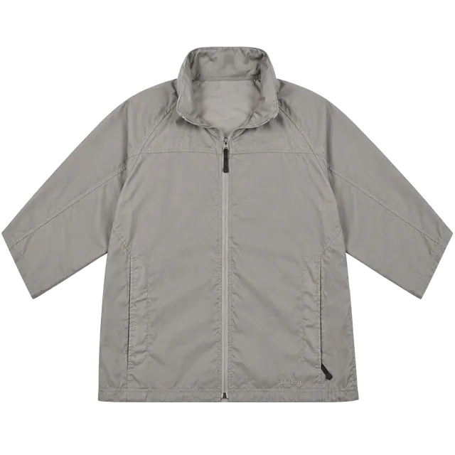LL Bean Casco Bay Windbreaker Jacket Size M Regular Beige Nylon