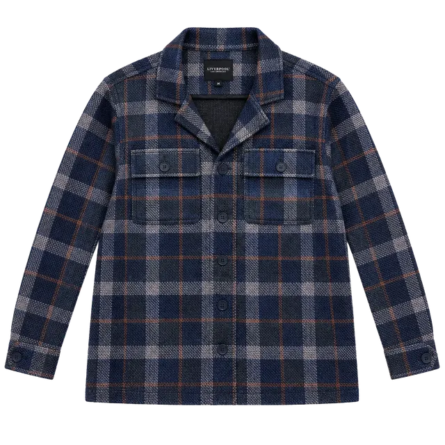 Liverpool Los Angeles Plaid Shirt Jacket Size M