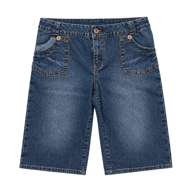 Venezia Denim Shorts Size 16 Blue Cotton Blend