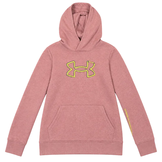 Under Armour Youth Hoodie Size YM Pink Logo