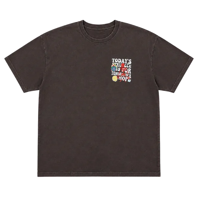 Lytiarul Graphic T-Shirt Size 3XL Brown Today's Struggle Is For Tomorrow's Hope