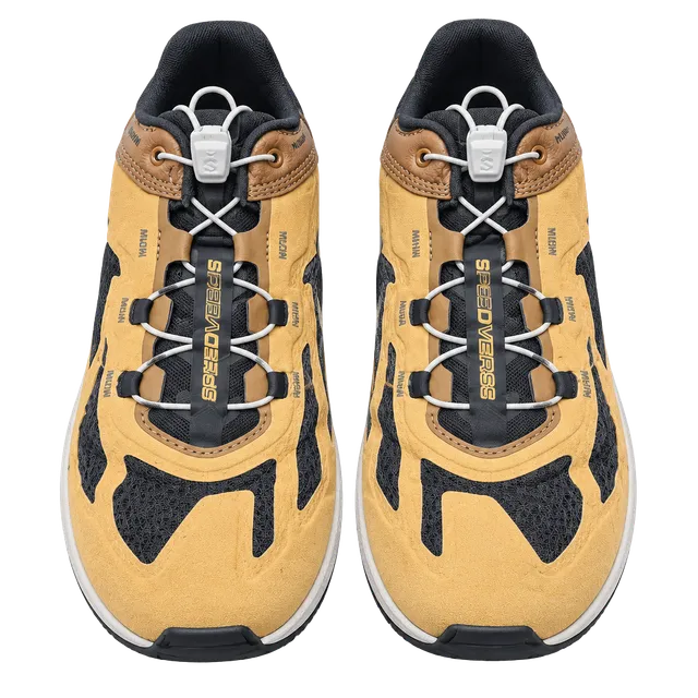 Salomon Speedverse Size 11 Yellow Brown Sneakers