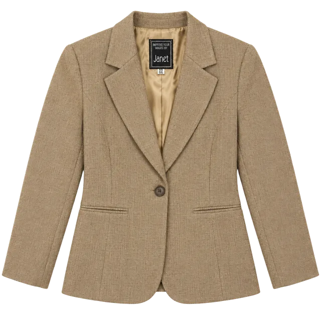 Janet Blazer Size 66 Brown