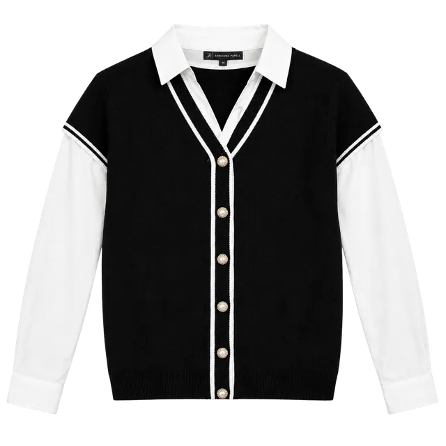 Adrianna Papell Twofer Sweater Size L