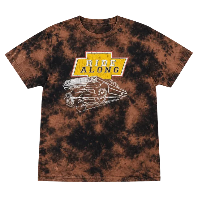 Grunge Tie-Dye Chevy Low Rider Ride Along Movie Promo T-Shirt 