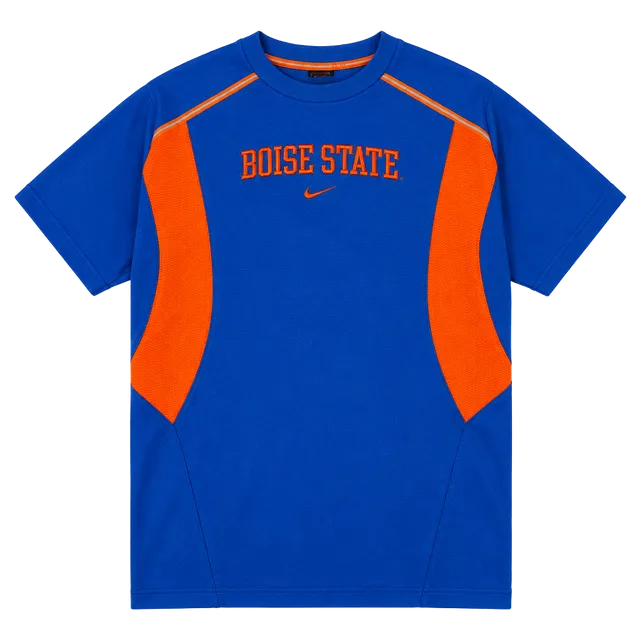 Nike Boise State University Dri Fit T-Shirt Size M Blue Orange