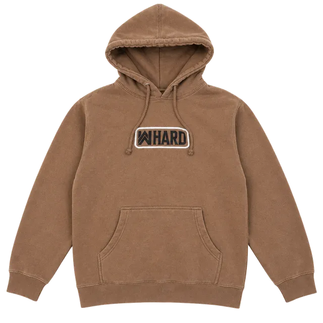 WHARD Brown Graphic Hoodie Sweatshirt