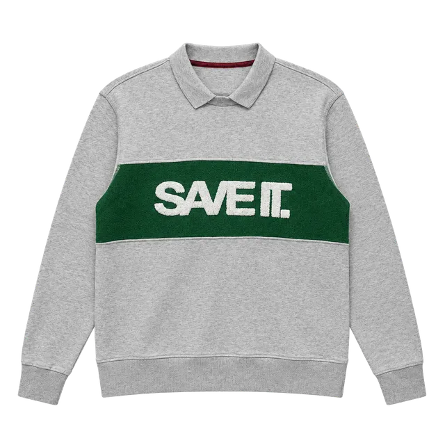 Umbro Gray Polo style Crewneck sweatshirt